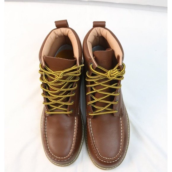 Men's Brown Waterproof Work Boots Rockingham PT, Slip Resistant, 10.5 Medium - Picture 4 of 8